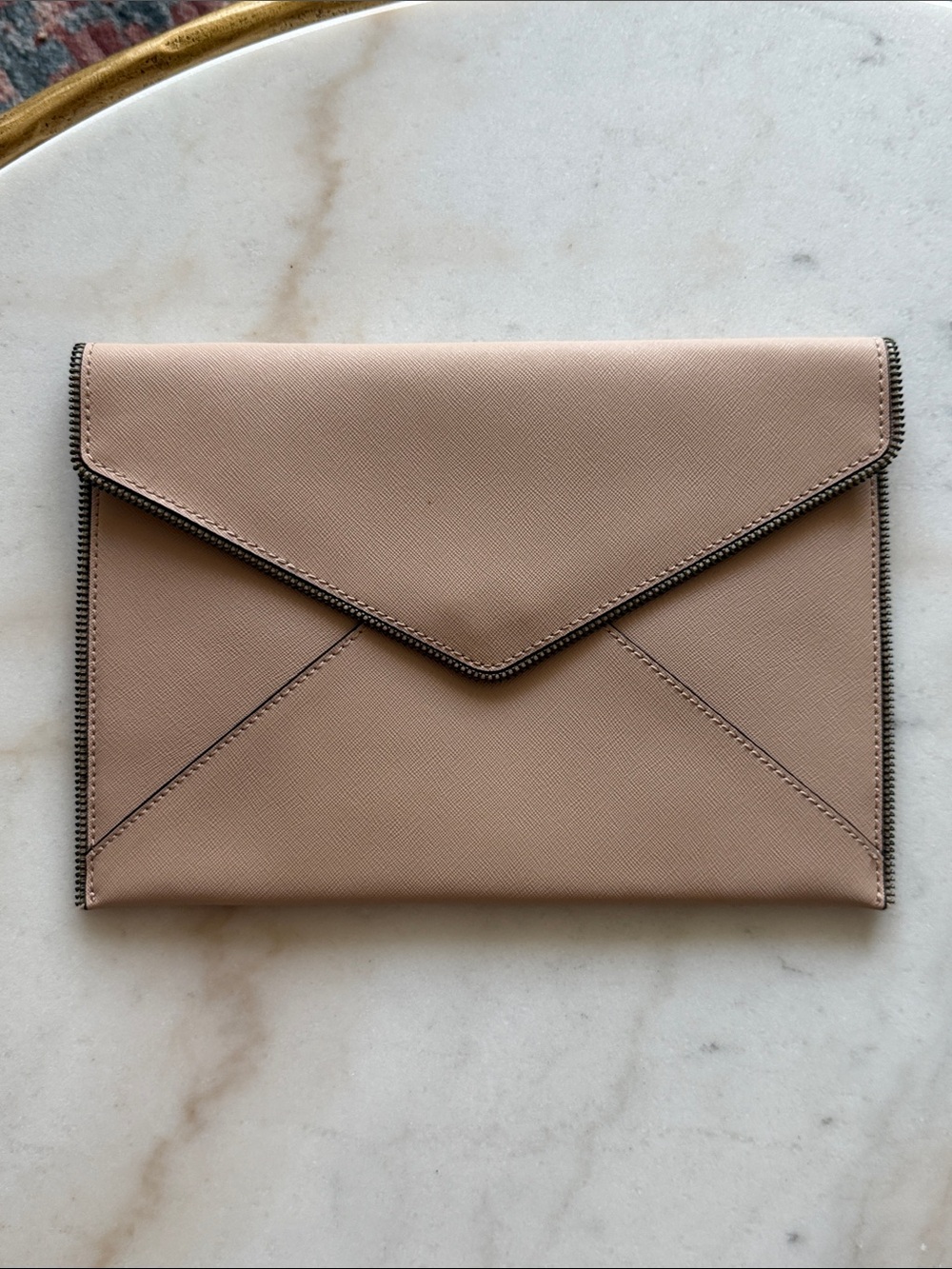 Rebecca Minkoff Envelope Clutch in Blush Pink